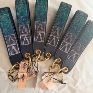 Victoria’s Secret rhinestone wristlet strap keychain new with tags